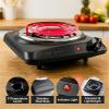 OVENTE Electric Countertop Double Burner, 1700W Cooktop with 6″ and 5.75″ Stainless Steel Coil Hot Plates, 5 Level Temperature Control, Indicator Lights and Easy to Clean Cooking Stove, Black BGC102B(BGC101B – Black)