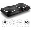 OVENTE Electric Countertop Single Burner, 1000W Cooktop with 7.25 Inch Cast Iron Hot Plate, 5 Level Temperature Control, Compact Cooking Stove and Easy to Clean Stainless Steel Base, Silver BGS101S(BGS102B – Black)
