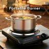 OVENTE Electric Countertop Single Burner, 1000W Cooktop with 7.25 Inch Cast Iron Hot Plate, 5 Level Temperature Control, Compact Cooking Stove and Easy to Clean Stainless Steel Base, Silver BGS101S(BGS101B – Black)