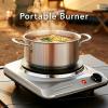 OVENTE Electric Countertop Single Burner, 1000W Cooktop with 7.25 Inch Cast Iron Hot Plate, 5 Level Temperature Control, Compact Cooking Stove and Easy to Clean Stainless Steel Base, Silver BGS101S(BGS101S – Silver)