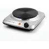 OVENTE Electric Countertop Single Burner, 1000W Cooktop with 7.25 Inch Cast Iron Hot Plate, 5 Level Temperature Control, Compact Cooking Stove and Easy to Clean Stainless Steel Base, Silver BGS101S(BGS101S – Silver)
