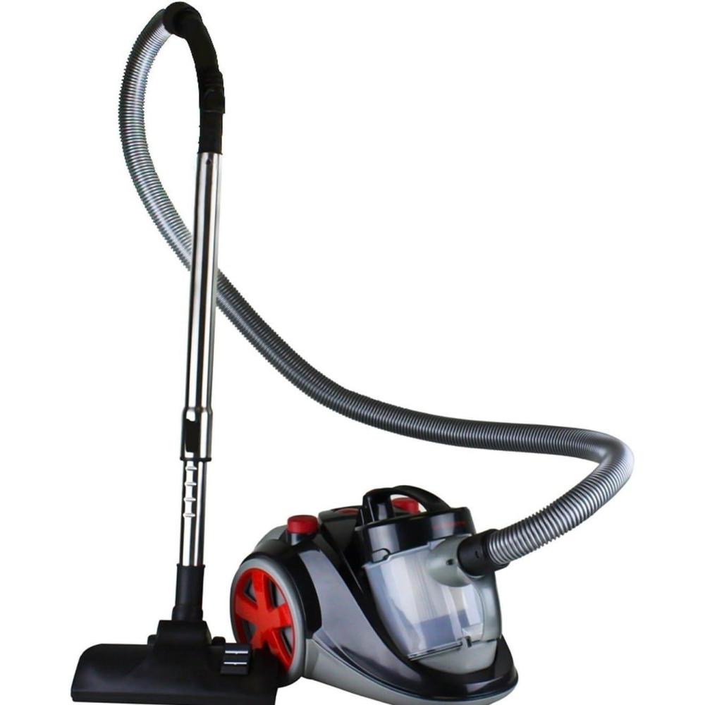 imageOVENTE Bagless Canister Vacuum Cleaner with Powerful MultiSurface Suction Telescoping Wand and Automatic Cord Rewind Lightweight Corded Cleaning Machine with SofaPet Brush Included Black ST2010St2000