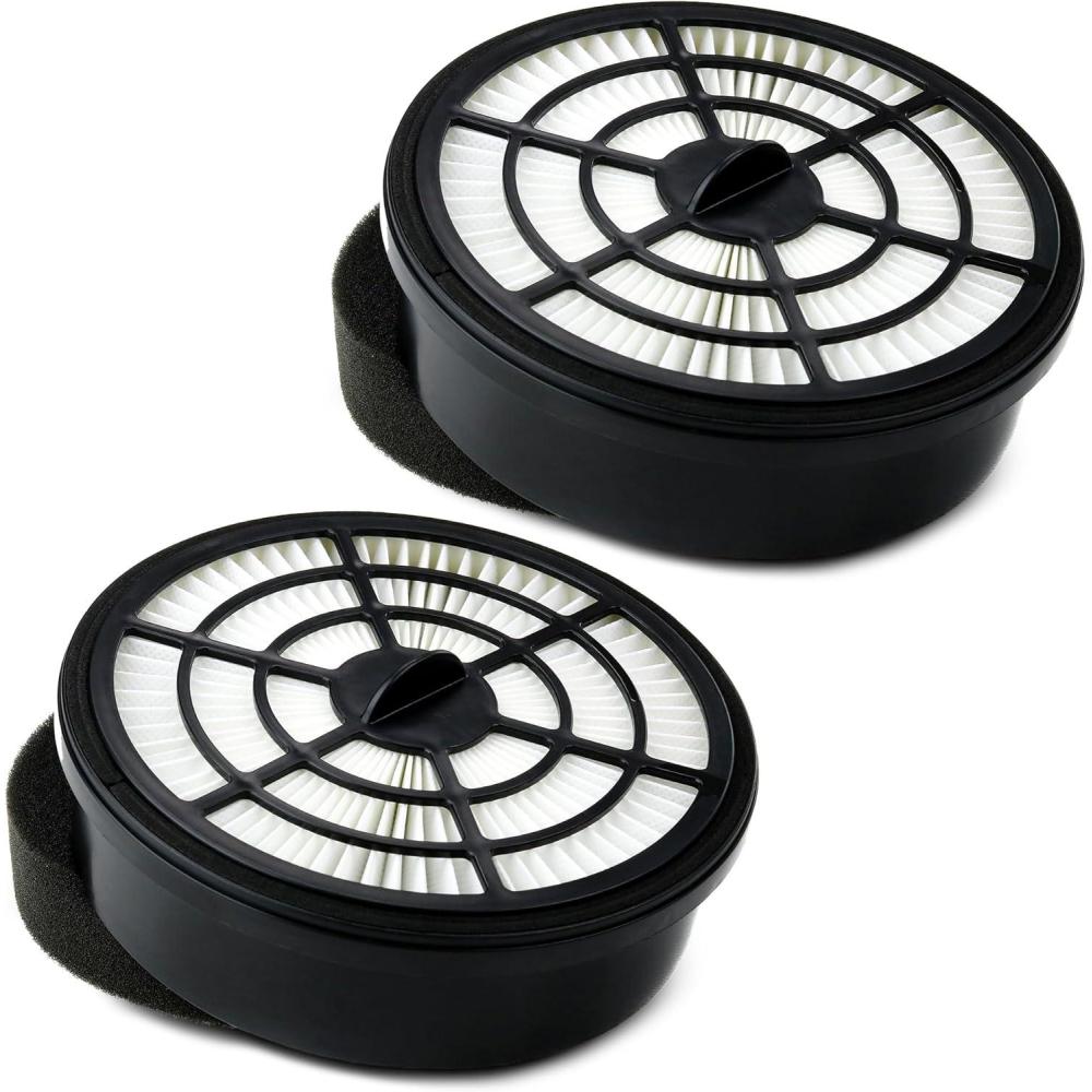 imageOVENTE Replacement Filter for ST2620 Bagless Canister Vacuum Cleaner Pack of 2 with UltraDust and Small Particles Filtration Easy to Remove and Install Black ACPST26702
