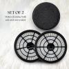 OVENTE Replacement Filter for ST2620 Bagless Canister Vacuum Cleaner (Pack of 2) with Ultra-Dust and Small Particles Filtration, Easy to Remove and Install, Black ACPST26702