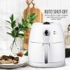 OVENTE Compact Air Fryer, 3.2 Quart Electric Hot Cooker with 1400W Power, Adjustable Temperature, Auto Shutoff, Dishwasher Safe Non-Stick Basket, Perfect for Healthy and Oilless Food, White FAM21302W