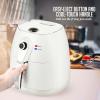OVENTE Compact Air Fryer, 3.2 Quart Electric Hot Cooker with 1400W Power, Adjustable Temperature, Auto Shutoff, Dishwasher Safe Non-Stick Basket, Perfect for Healthy and Oilless Food, White FAM21302W