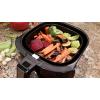 Ovente Electric Air Fryer 1400 Watt Power with Non-Stick Fry Basket & Grill Pan, 3.2 Quart Air Oven and Cooker with Temperature Control and 30 Minute Timer for Frying Baking Grilling, Black FAM21302B