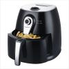 Ovente Electric Air Fryer 1400 Watt Power with Non-Stick Fry Basket & Grill Pan, 3.2 Quart Air Oven and Cooker with Temperature Control and 30 Minute Timer for Frying Baking Grilling, Black FAM21302B