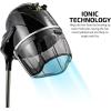 Ovente Professional Salon Hand Bonnet Hair Dryer 1000 Watts Adjustable Professional Hood Dryer Stand, Adjustable Temperature Control, with Up Rolling Base and Wheels Salon Equipment Black HDS223B