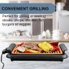 OVENTE Electric Indoor Grill with 13×10 Inch Non-Stick Cooking Surface, 1000W Fast Heat Up Power, Adjustable Temperature, Removable and Dishwasher Safe Grilling Plate and Drip Tray, Black GD1632NLB(GD1510NLCO – Copper)