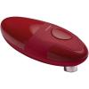 Ovente Electric Can Opener with One Touch Start Button, Smooth Edge Automatic Can Opener for Seniors and Teens, Compact and Light, 4 AA Batteries Operated, Maroon