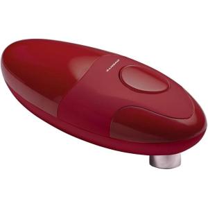 Ovente Electric Can Opener with One Touch Start Button, Smooth Edge Automatic Can Opener for Seniors and Teens, Compact and Light, 4 AA Batteries Operated, Maroon