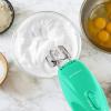 OVENTE Portable Electric Hand Mixer 5 Speed Mixing, 150W Powerful Blender for Baking & Cooking with 2 Stainless Steel Chrome Beater Attachments & Snap Clear Case Compact Easy Storage, Turquoise HM161T(Mixer – Turquoise)