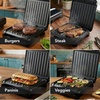 OVENTE Electric Panini Press Sandwich Maker, 1500W Indoor Grill with Non-Stick Coated Plates, Temperature Control & Removable Drip Tray, Opens 180 Degrees to Fit Any Type/Size of Food, Silver GP1861BR(GP222B)