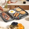 OVENTE Electric Panini Press Sandwich Maker, 1500W Indoor Grill with Non-Stick Coated Plates, Temperature Control & Removable Drip Tray, Opens 180 Degrees to Fit Any Type/Size of Food, Silver GP1861BR(HMG111B)