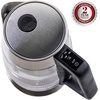 Ovente Electric Hot Water Glass Kettle 1.8 Liter with 5 Heat Settings and LED Lights, 1100 Watts, Fast Heating and Keep Warm Function, Perfect for Coffee, Tea, or Boiling Water, Silver KG660S