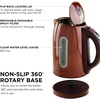 Ovente Electric Stainless Steel Hot Water Kettle 1.7 Liter with 5 Temperature Control & Concealed Heating Element, BPA-Free 1100 Watt Tea Maker with Auto Shut-Off and Keep Warm Setting, Brown KS89BR(Brown)