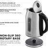 Ovente Electric Stainless Steel Hot Water Kettle 1.7 Liter with 5 Temperature Control & Concealed Heating Element, BPA-Free 1100 Watt Tea Maker with Auto Shut-Off and Keep Warm Setting, Silver KS89S