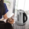 Ovente Electric Stainless Steel Hot Water Kettle 1.7 Liter with 5 Temperature Control & Concealed Heating Element, BPA-Free 1100 Watt Tea Maker with Auto Shut-Off and Keep Warm Setting, Silver KS89S