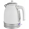 OVENTE 1.7L Electric Kettle, 1500W Fast Boiling Water Heater for Coffee or Tea with Stainless Steel BPA-Free and Cordless Body, Auto Shut-Off, Boil-Dry Protection and Removable Filter, White KS777W(White)