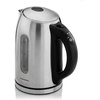 Ovente Electric Stainless Steel Hot Water Kettle 1.7 Liter with 5 Temperature Control & Concealed Heating Element, BPA-Free 1100 Watt Tea Maker with Auto Shut-Off and Keep Warm Setting, Silver KS89S