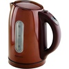 Ovente Electric Stainless Steel Hot Water Kettle 1.7 Liter with 5 Temperature Control & Concealed Heating Element, BPA-Free 1100 Watt Tea Maker with Auto Shut-Off and Keep Warm Setting, Brown KS89BR(Brown)