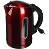 Ovente Electric Stainless Steel Hot Water Kettle 1.7 Liter with 5 Temperature Control & Concealed Heating Element, BPA-Free 1100 Watt Tea Maker with Auto Shut-Off and Keep Warm Setting, Red KS88R