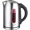 Ovente Electric Stainless Steel Hot Water Kettle 1.7 Liter with 5 Temperature Control & Concealed Heating Element, BPA-Free 1100 Watt Tea Maker with Auto Shut-Off and Keep Warm Setting, Silver KS88S