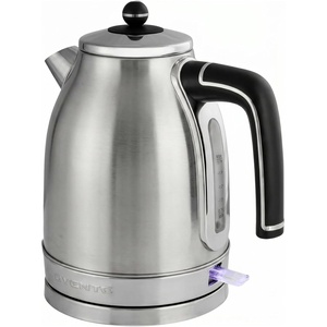 OVENTE 1.7L Electric Kettle, 1500W Fast Boiling Water Heater for Coffee or Tea with Stainless Steel BPA-Free and Cordless Body, Auto Shut-Off, Boil-Dry Protection and Removable Filter, White KS777W(Silver Matte)