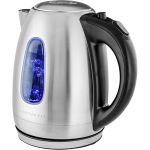 OVENTE Electric Kettle, 1.7L Stainless Steel Water Heater and Boiler for Coffee or Tea with BPA Free & Cordless Body, Auto Shut-Off, Boil-Dry Protection, LED Light and Removable Filter, Silver KS96S(1.8 Quarts)