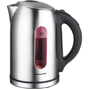 Ovente Electric Stainless Steel Hot Water Kettle 1.7 Liter with 5 Temperature Control & Concealed Heating Element, BPA-Free 1100 Watt Tea Maker with Auto Shut-Off and Keep Warm Setting, Silver KS88S