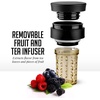 Ovente Stainless Steel Vacuum Insulated Coffee Water Mug, 12 oz Portable Double Wall Handheld Tumbler with Tea Infuser, BPA-Free Spill Proof Travel Friendly for Hot Cold Beverage, Red MSA12R